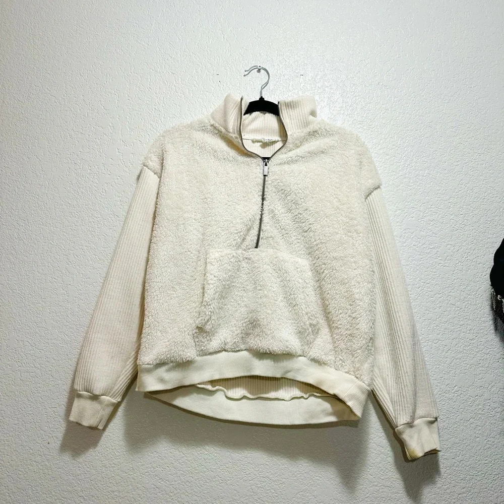 Vintage Y2K Workshop Republic Clothing Cream Turtleneck Sweater - Picture 5 of 9